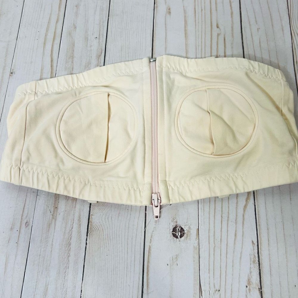 Simple Wishes Hands Free Breast Pumping Nursing Strapless Bra